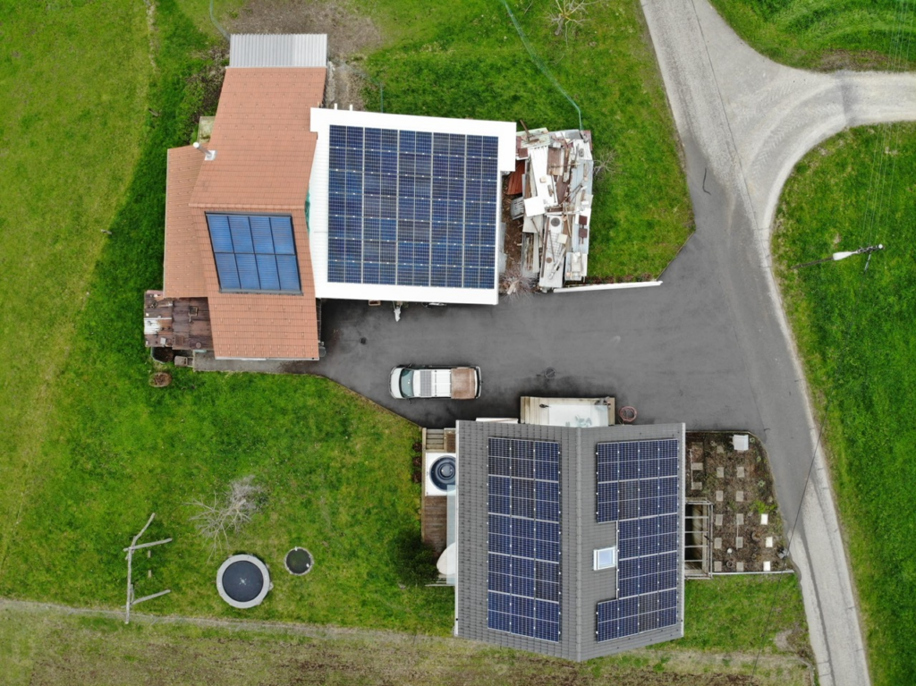 Realisierte Solaranlage in Wetzikon